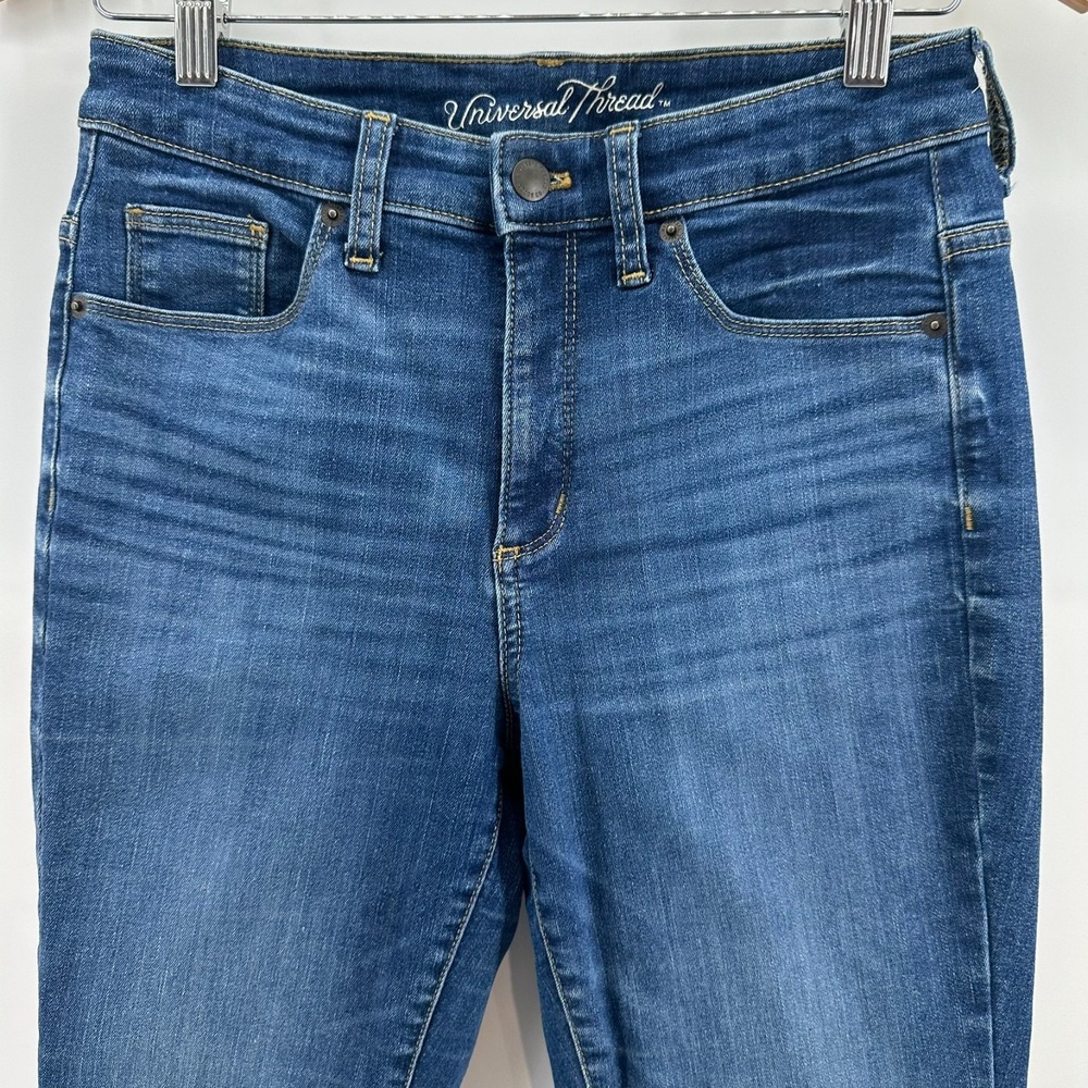 Universal Thread Jeans Womens 6/28R Blue Denim Highest‎ Rise Skinny Leg Stretch